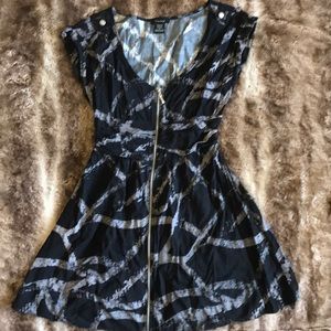 Women's Black Zip Up Dress